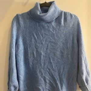 Blue J. Crew turtleneck sweater size M